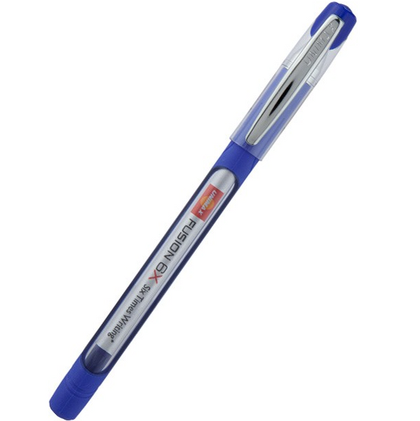 Ручка масляна Unimax Top Tek Fusion 10 км синя UX-10 000-02 фото