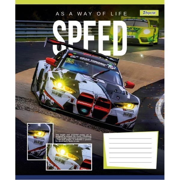 Зошит шкільний в клітинку 12 аркушів 1 Вересня, Speed as a way of life (5 видів) 768011 фото Зошит шкільний в клітинку 12 аркушів 1 Вересня, Speed as a way of life (5 видів) 768011 фото