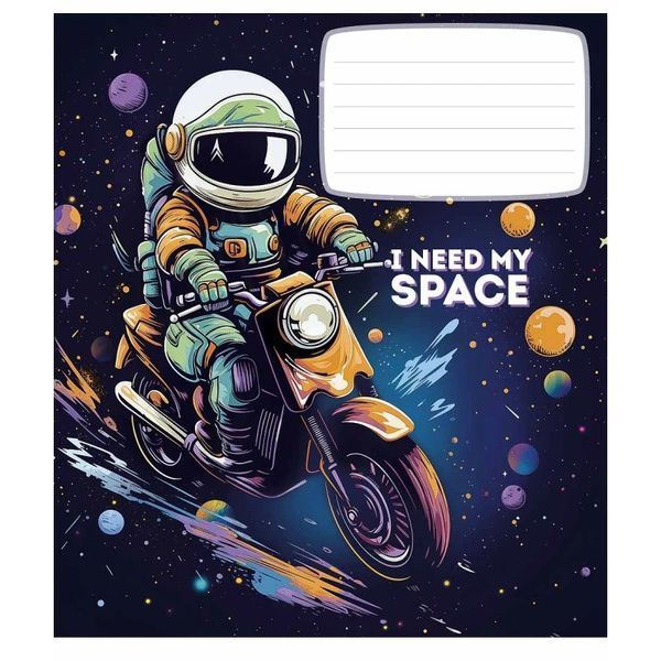 Зошит шкільний в лінію 12 аркушів Star I need my space (5 видів) 012-3496L фото