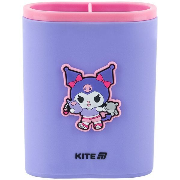 Пластиковий стакан підставка для ручок та олівців Kite Kuromi куромі HK25-170-2 фото