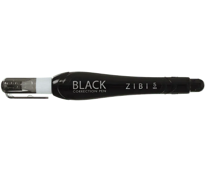 Ручка коректор ZiBi Black 5 мл ZB.2903 фото