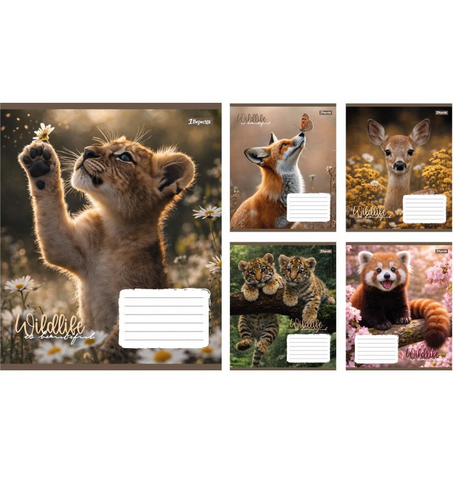 Зошит шкільний в лінію 18 аркушів 1Вересня, Wildlife is beautiful (5 видів) 769145 фото