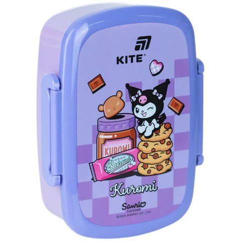 Ланч-бокс дитячий пластиковий Kite Kuromi Куромі 750 мл фіолетовий HK26-163-2 фото