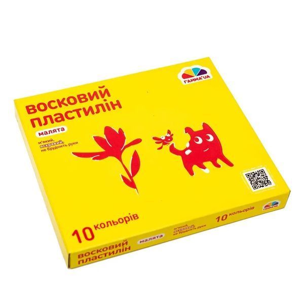 Пластилін восковий "Малята" 10 кольорів, 120 г 100304 фото Пластилін восковий "Малята" 10 кольорів, 120 г 100304 фото