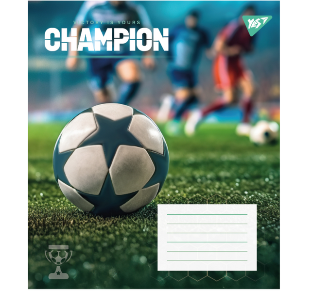 Зошит шкільний в лінію 36 аркушів Yes Champion 767826 фото
