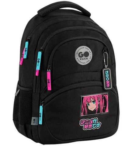 Шкільний рюкзак для дівчинки, з анатомічною спинкою, GoPack Education Anime girl GO26-175M-2 фото