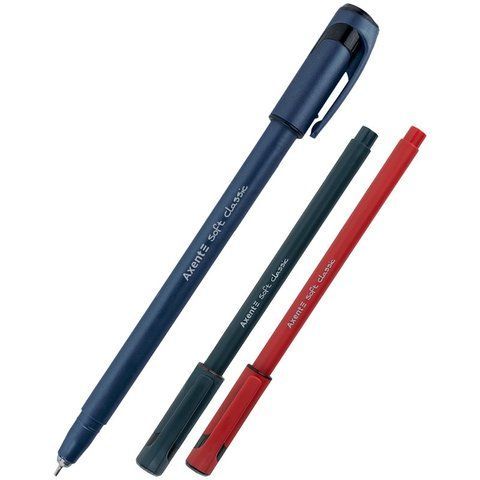 Ручка кулькова масляна Axent Soft Classic 0,7 мм синя AB1101-02-A фото