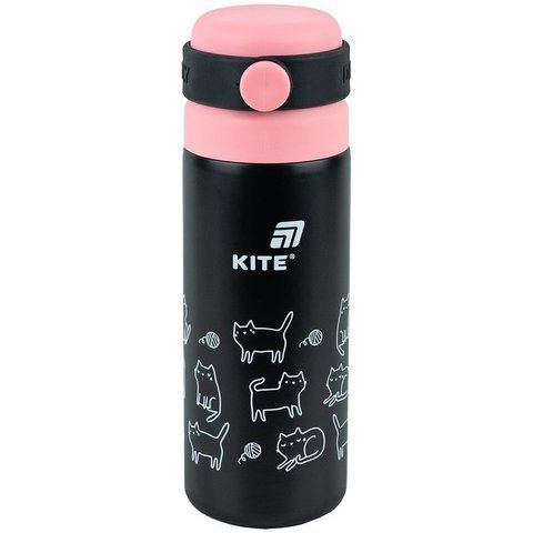 Термос для напоїв Kite, 500 мл, чорний K25-1222-3 фото