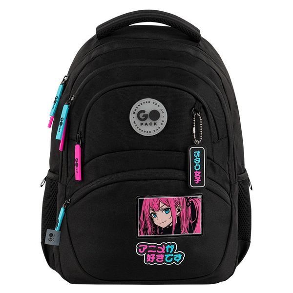 Шкільний рюкзак для дівчинки, з анатомічною спинкою, GoPack Education Anime girl GO26-175M-2 фото