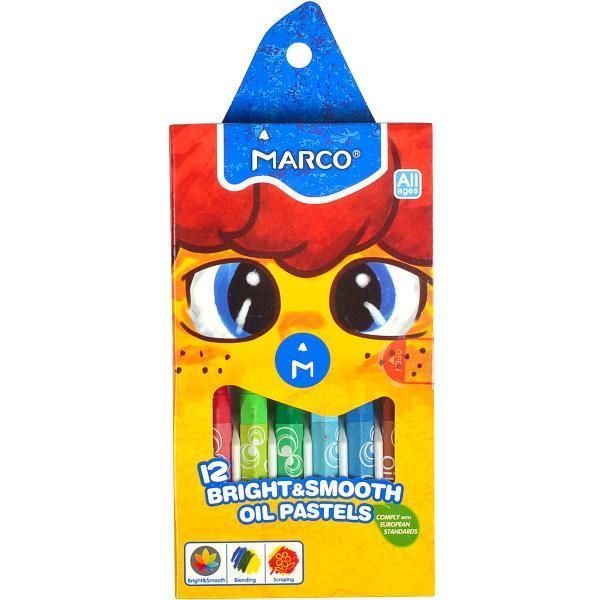 Пастель масляна (олійна) Marco 12 кольорів 1100ОР-12СВ фото